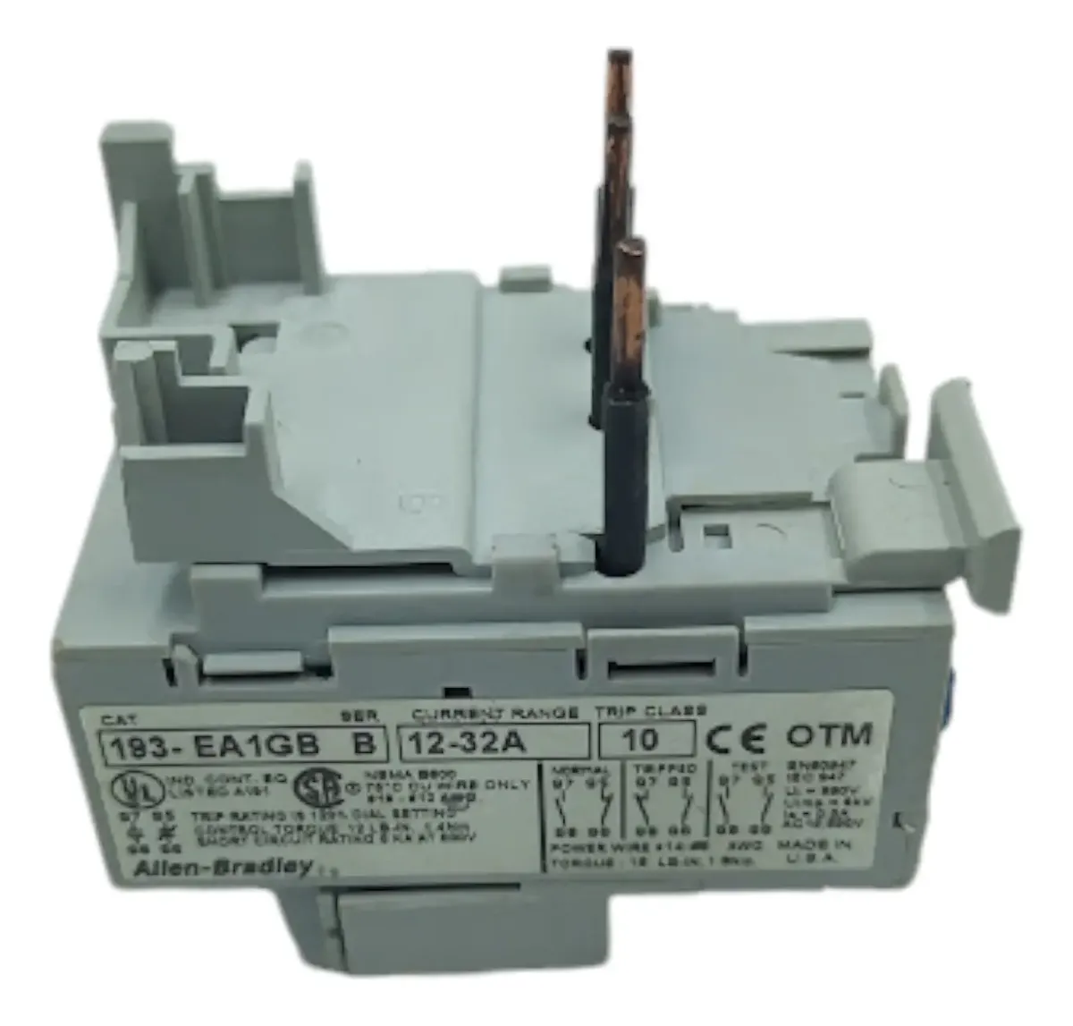 ALLEN BRADLEY - RELE ELETRONICO 193EA1GB 12-32A - Imagem 2