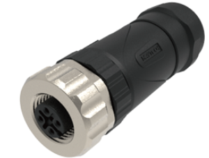 SENSE - CONECTOR RETO FEMEA M12 4 PINOS CF-V1R/VT