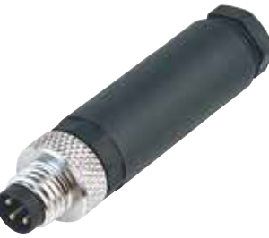 SENSE - CONECTOR RETO MACHO M8 3PINOS PLM-V83A