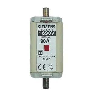 SIEMENS - FUSÍVEL NH FRON T.00 80A ISOL 3NA6824-6
