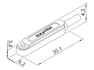 SENSE - SENSOR MAGNETICO PSH-S6243-RD-PU-EX - Imagem 2
