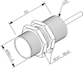 SENSE - SENSOR INDUTIVO PSL15-30GI50-E-EX - Imagem 2