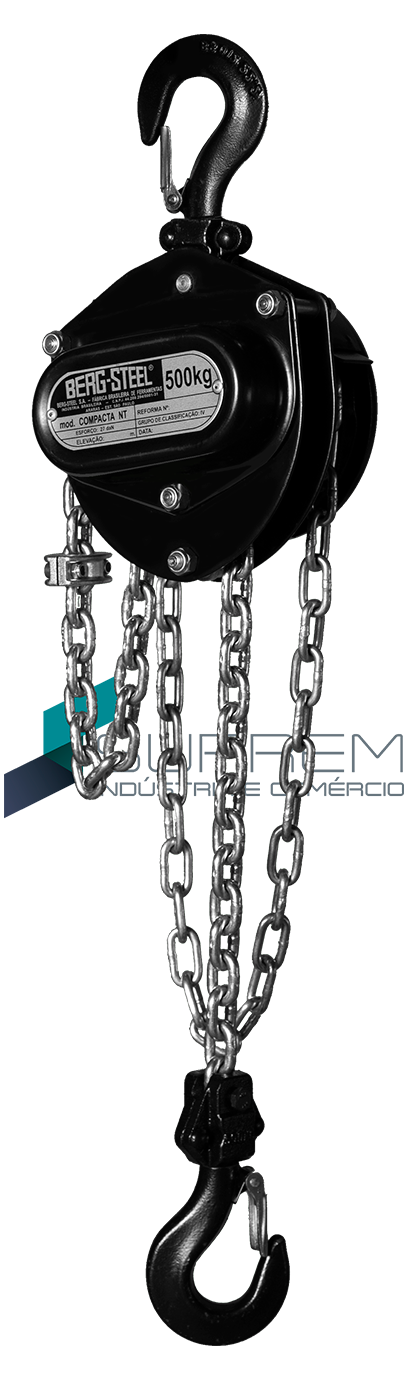BERG-STEEL - TALHA COMPACTA NT 0,5t C/10m BLACK